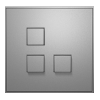 Lithoss SB3T Выключатель 3-кнопочный, 1 посад. место, 3А, 250V цвет Alu Grey ― интернет магазин электротоваров Вип-Электро