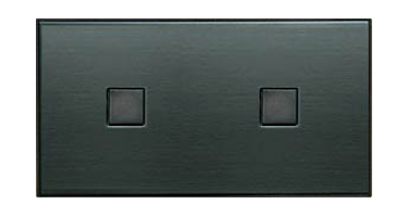 Lithoss SB11T Выключатель 2-кнопочный, 2 посад. места, 3А, 250V цвет Fusain ― интернет магазин электротоваров Вип-Электро