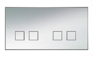 Lithoss SB22T Выключатель 4-кнопочный, 2 посад. места, 3А, 250V цвет Chrome ― интернет магазин электротоваров Вип-Электро