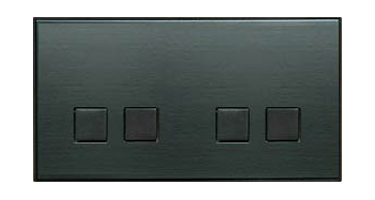 Lithoss SB22T Выключатель 4-кнопочный, 2 посад. места, 3А, 250V цвет Fusain ― интернет магазин электротоваров Вип-Электро