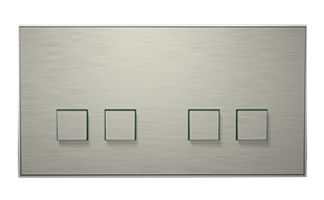 Lithoss SB22T Выключатель 4-кнопочный, 2 посад. места, 3А, 250V цвет Inox ― интернет магазин электротоваров Вип-Электро