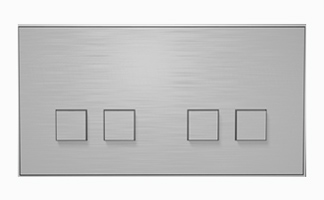 Lithoss SB22T Выключатель 4-кнопочный, 2 посад. места, 3А, 250V цвет Nicel Satin ― интернет магазин электротоваров Вип-Электро