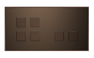 Lithoss SB42T Выключатель 6-кнопочный, 2 посад. места, 3А, 250V цвет Brons ― интернет магазин электротоваров Вип-Электро