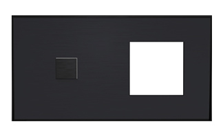 Lithoss SB1TMG Выключатель 1-кнопочный + 1 посад. место, 3А, 250V цвет Fusain ― интернет магазин электротоваров Вип-Электро
