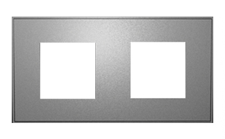 Lithoss SBMMG Рамка на 2+2 модуля, 2 посад. места, цвет Alu Grey ― интернет магазин электротоваров Вип-Электро