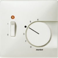 Merten SD Серый Накладка термостата с выключателем ― интернет магазин электротоваров Вип-Электро