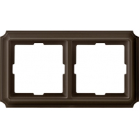 Merten ANTIK Рамка 2 поста, цвет тёмно-коричневый ― интернет магазин электротоваров Вип-Электро