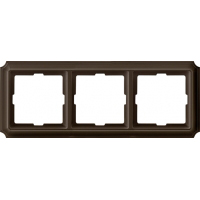 Merten ANTIK Рамка 3 поста, цвет тёмно-коричневый ― интернет магазин электротоваров Вип-Электро