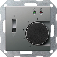 Gira E22 Edelstahl Терморегулятор для тёплого пола ― интернет магазин электротоваров Вип-Электро