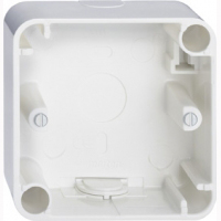 Merten коробка для ОМ 1 пост, ATELIER, цвет полярно-белый ― интернет магазин электротоваров Вип-Электро