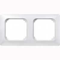 Merten Рамка 2 поста, M1, цвет полярно-белый ― интернет магазин электротоваров Вип-Электро