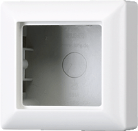 Jung A500 Коробка для накладного монтажа 1-кратная; белая ― интернет магазин электротоваров Вип-Электро