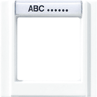 Jung A500 Рамка 1-кратная с полем для надписи; белая ― интернет магазин электротоваров Вип-Электро