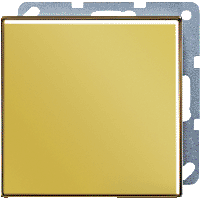 Jung LS990 Крышка без отверстий для произвольных вырезов, Золото ― интернет магазин электротоваров Вип-Электро