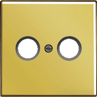 Jung LS990 Крышка для телевизионной розетки, Золото ― интернет магазин электротоваров Вип-Электро