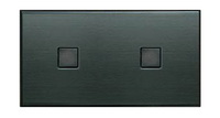 Lithoss SB11T Выключатель 2-кнопочный, 2 посад. места, 3А, 250V цвет Fusain