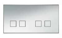Lithoss SB22T Выключатель 4-кнопочный, 2 посад. места, 3А, 250V цвет Chrome