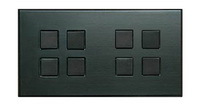 Lithoss SB44T Выключатель 8-кнопочный, 2 посад. места, 3А, 250V цвет Fusain
