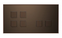 Lithoss SB42T Выключатель 6-кнопочный, 2 посад. места, 3А, 250V цвет Brons