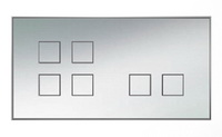 Lithoss SB42T Выключатель 6-кнопочный, 2 посад. места, 3А, 250V цвет Chrome