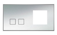 Lithoss SB2TMGR Выключатель 2-кнопочный слева + 1 посад. место, 3А, 250V цвет Chrome