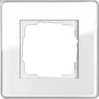 Gira Esprit Glass C Белое стекло Рамка 1-ая