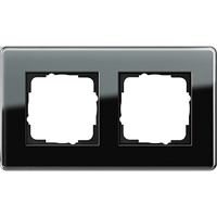 Gira Esprit Glass C Черное стекло Рамка 2-ая