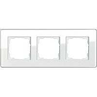 Gira Esprit Glass C Белое стекло Рамка 3-ая