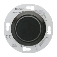 Berker Дополнительное устройство для универсального поворотного диммера, цвет: черный, с блеском серия 1930/Glasserie/Palazzo