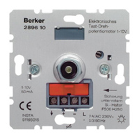 Berker Контактный поворотный потенциометр 1-10 В, 230/240В, 50/60Гц