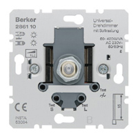 Berker Универсальный поворотный диммер с Soft-регулировкой, 230В, 50-420Вт/ВА